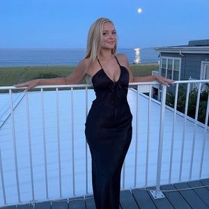 Black maxi dress